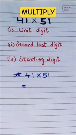 Two digit multiply #maths #mathematics #mathstricks #multiplication #multiply #shorts