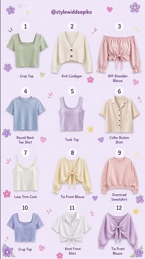 12 Cute Tops Every Girl Needs | Trendy Casual Tops Collection & Everyday Outfit Ideas ✨ #shorts