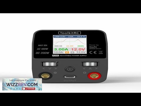 ToolkitRC P200 Mini 30V AC100W DC200W 10A GaN Adjustable Mini Desktop Power