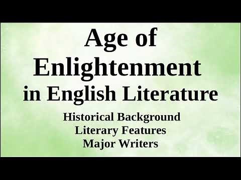 Age of Enlightenment in English Literature | Historical Background, Literary Features, Major Writers
