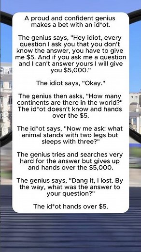 The Genius and the #funny #cleverjoke #logic #humor #smartvsdumb #laughoutloud