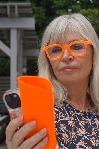 Orange Square Blue Light Blocking Glasses, Computer Glasses for Men & Women, Screen Protection Eyewear - Etsy
