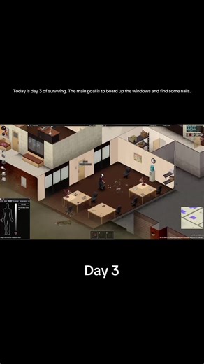 Surviving Day 3 in Project Zomboid: Nail Hunt and Barricades