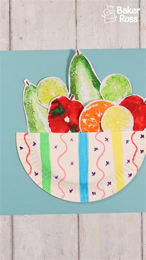 26K views · 82 reactions | Fruit Printing Bowl    Get kids to stamp fruity designs onto paper or card, then cut them out and arrange them in a paper plate bowl for a bright and creative display. CRAFT IT >>> https://www.bakerross.co.uk/craft-ideas/kids/fruit-veg-printing-bowl/ Follow Baker Ross for easy crafts for kids! #BakerRoss #fruitprintingeyfs #fruitprints #appleprint #summercrafts #fruitstamp #diycrafts #craftsforkids | Baker Ross | Facebook