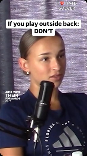 PlayMaker Training ⚽️ I Hate Soccer ⚽️ on Instagram: "If you play outside back at a decent club level… good luck getting recruited. You’re playing a position that is usually the LAST to get recruited. This clip is from I Hate Soccer #31 with Sammi Jo Payne. For the full clip, comment “outside back” in the comments below and I’ll send you the link."