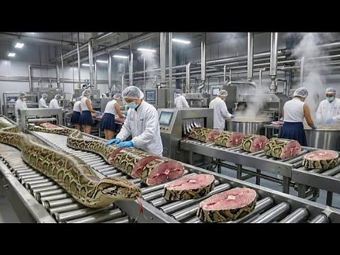 Inside a Modern Snake Meat Factory; an Unbelievable Process You’ve Never Seen