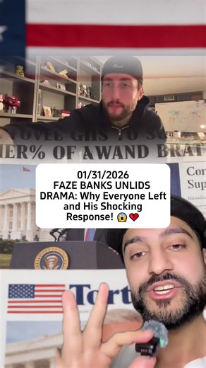FAZE BANKS UNLIDS DRAMA: Why Everyone Left and His Shocking Response! 😱💔 #FazeClan #DramaAlert #StreamingCommunity #fyp #viral #left #clan #bnc_news #story #fypシ #tiktok #banks #pov #foryou #response #faze #storytime