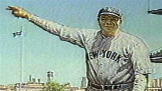 10/1/32: In Game 3 of the 1932 World Series, Babe Ruth comes to the plate in the top of 5th inning of a 4-4 ball game in Chicago. After taking two called strikes and two away from Cubs' Charlie Root, Ruth allegedly pointed to the outfield fence, gesturing a signal that would forever be marked in Cooperstown as the Babe's "called shot". Which would be his 15th and final home run in a World Series game and one of the furthest home runs ever hit at Wrigley Field #mhl #sports #milestones #highlights