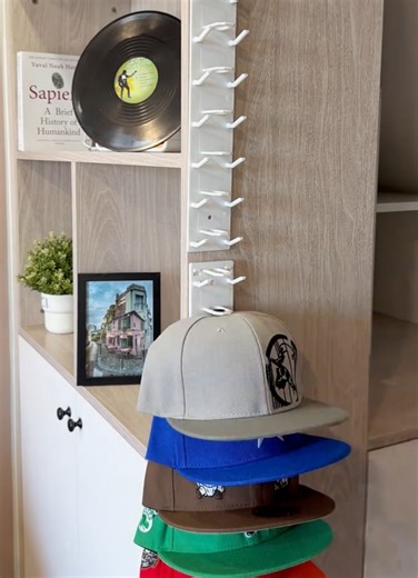 Baseball cap organizer #hatrack#storage #hats #Baseballcaps #organizer #fyp #tiktokshop #cap #holder #hanger #display #hat#multilayer
