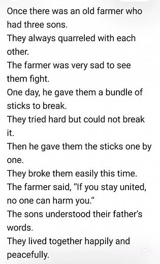 Story : Unity is Strength