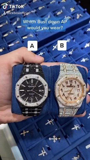 Stunning Iced Out Blue Diamond APs to Elevate Your Style