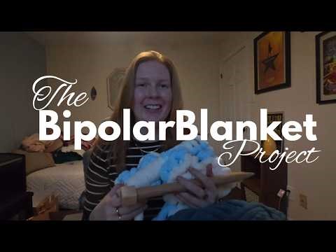 I'm Bipolar and I knit one row on my bipolar blanket everyday with a colour that represents my mood.
