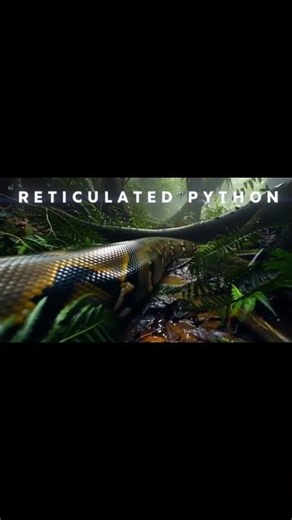 Meet the world's longest snake: the Reticulated Python. #lWildMinute #Snake #Wildlife #Shorts
