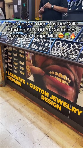 Got My New Grillz From @Goldman_Noodles In Tampa Mall 😍🌴🔥😮‍💨 #grillz #tampa #florida #fyp #explore