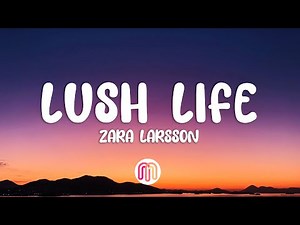 Zara Larsson - Lush Life (Lyrics)