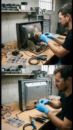 Old Broken TV Restoration Timelapse | Satisfying Vintage CRT Repair & Transformation