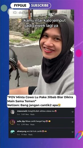 POV Minta Cowo Lu Pake Jilbab Biar Dikira Main Sama Temen