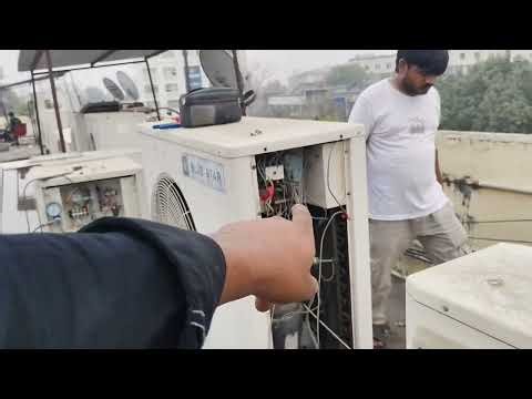 Blue Star 5.5 compressor change and gas charging #bluestarac