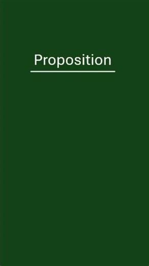 Proposition