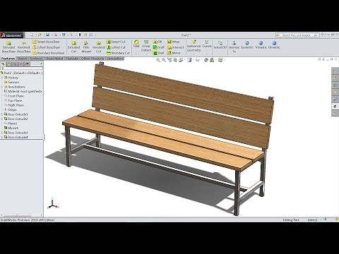 SolidWorks tutorial for Beginners Bench