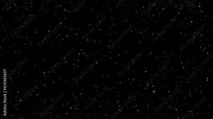 snowfall effect - animation of soft snow fall for your works, isolated - loop video