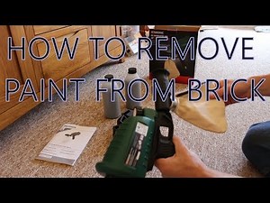How to Remove Paint from Brick Wall || Air Sandblaster Gun Review