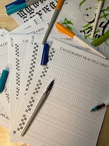 6MM Parallel Pens Practice Grid - Etsy