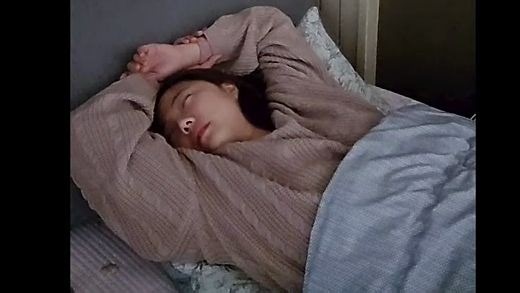 Girl snoring loud Sleep