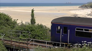 Higher resolution https://youtu.be/IJoxGUpcFPA The St Ives Bay Line ride from St Erth. The same views with the history of this glorious journey on the UK's most westerly branch line in the 140th anniversary of its 1877 opening https://youtu.be/sSlt5a2X6FA And here's what you do when you arrive at Porthminster beach https://www.facebook.com/StIvesVideos/videos/1770609973054978/ Over 500 St IVES videos https://www.youtube.com/playlist?list=PL30DD233028E37F5F and here in more manageable chunks : St