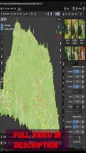 Paint Grass in Blender Fast 🎨#shorts