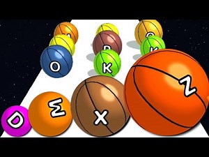 Az Run, Alphabet Balls Run 2048 - Colorful Ball Asmr Gameplay