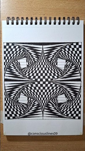 How to Draw an Impossible Optical Illusion Pattern 🤯