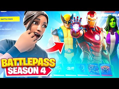 My REACTION to the SEASON 4 Battle Pass (*Buying ALL Tiers*) | Bugha
