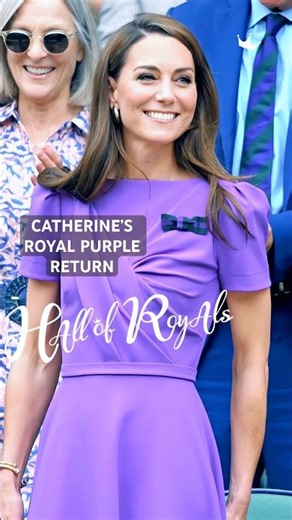 Catherine’s Purple Return at Wimbledon