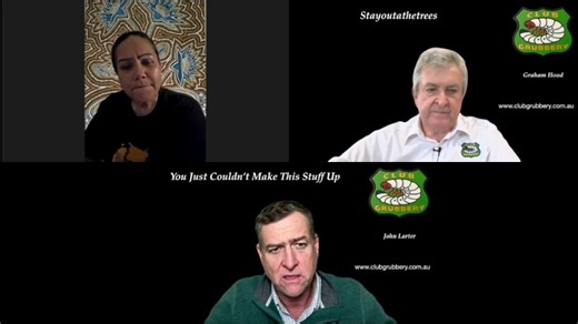 22K views · 829 reactions | Tonight on Club Grubbery. We may have different coloured skin but our blood and our hearts are the same colour. Tonight Mebbingari Cindy Roberts joins us from the NT to share her vision for becoming an independent in the Northern Territory legislature. You will discover as we have that this lady has commonsense that is none too common these days. Stayoutathetrees. God bless. Hoody and Johnny. | Graham Hood | Facebook