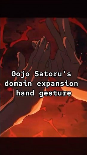 【jujutsu kaisen】 Gojo’s Satoru’s domain expansion hand sign 2