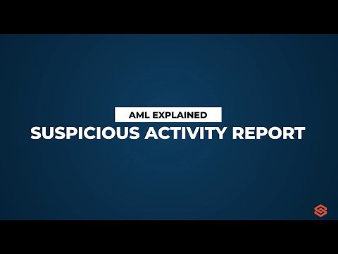 Suspicious Activity Report (SAR) l AML Explained #13