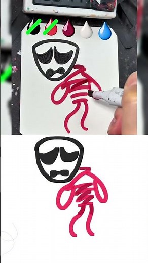 Drawing Gangle 🎭 in 30Sec(The Amazing Digital Circus) #art #tiktok #trending #shorts #MillkunTV