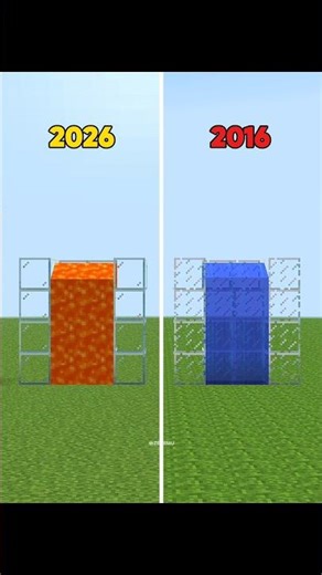 Minecraft Old vs New Nostalgia 😧