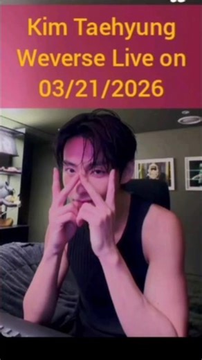 Kim Taehyung Weverse Live 💜 | V’s Cute & Calm Moments (March 21, 2026) #KimTaehyung #V#BTS#Weverse