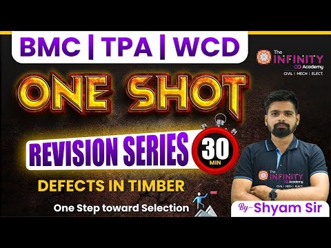 Civil Engineering One Shot Revision | BMC TPA WCD | Defects in Timber #wcd #bmc #tpa | D1