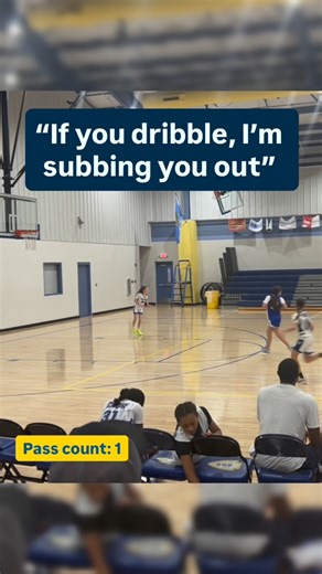 Kyron Stokes on Instagram: "We banned dribbling in the 2nd half Gotta teach them to move the basketball and do your work early to get open"