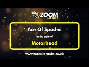 Motorhead - Ace Of Spades - Karaoke Version from Zoom Karaoke