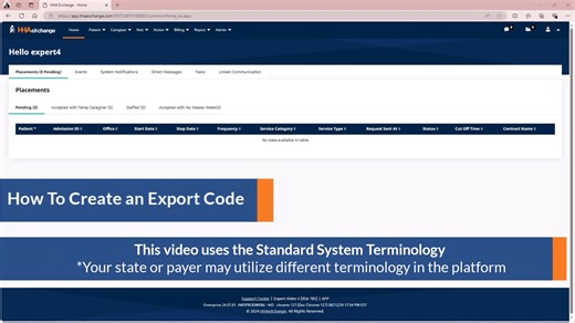 How To Create an Export Code