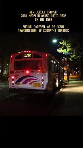 2004 Neoplan AN459 Artic 9536 On The 159R #newjersey #nj #njtransit #buses #metro #newjerseytransit
