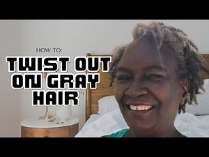 TWIST OUT ON SHORT GRAY NATURAL HAIR | SALT AND PEPPER HAIRSTYLES