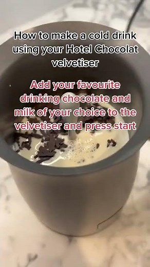 How to make a cold drink using your Hotel Chocolat Velvetiser #Shorts
