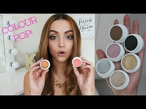 Review/ Swatches! Colour Pop Eyeshadows!