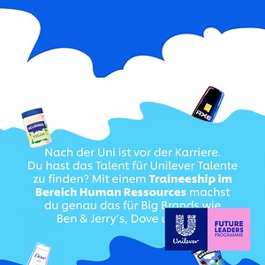 Bist du bereit für deinen Karrierestart? Dann aufgepasst! ☝️ Bewirb dich jetzt für unser Unilever Future Leaders Programme (UFLP) im Bereich Human Resources und werde innerhalb von 28 Monaten zum/zur Manager*in. Während des Trainees durchläufst du verschiedene Stationen und erhältst eine umfassende Ausbildung zur Führungskraft in HR. Hört sich gut an? Dann bewirb dich jetzt! https://t1p.de/1cvzl #UniquelyUnilever #UnileverDACH #UFLP | Unilever Careers