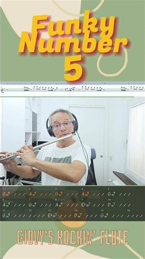"Funky Number 5": original funky instrumental track by #GiovyFlute #fluteimprovisation #flute